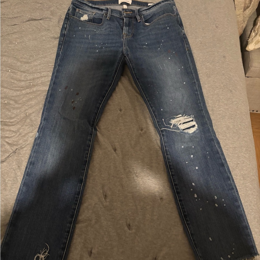 Frame Denim L'Homme Skinny Jeans in Blue